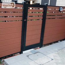 puertas y cercas compuestas de plástico al aire libre de la cerca del jardín del wpc